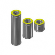Сэндвич-труба Нерж+Нерж (AISI 430/0,5мм) д.115х200, L-1м