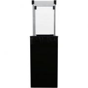 Газовый обогреватель Kratki PATIO/M/G31/37MBAR/CZ (уличный) - черное стекло, с ручным управлением (8,2 кВт)