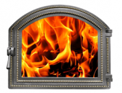 Дверка ВЕЗУВИЙ каминная 217 (Бронза)