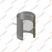 Дроссель-клапан Термо (шибер), d=110 мм, D=200 мм, t=1 мм, нерж. 321/430