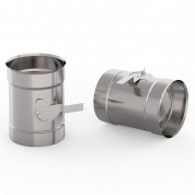  Шибер-поворотный d-180 мм, t-0,5 мм, Нерж. 439