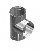 Тройник нерж. (AISI 430/0,5мм) 90* д.110