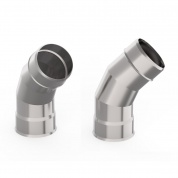 Отвод 45° d-180 мм, t-0,5 мм, Нерж. 439