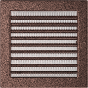 Вентиляционная решетка Латунь с задвижкой (22*22) 22MX