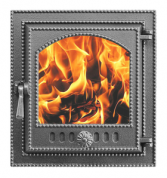 Дверка ВЕЗУВИЙ каминная 210 (Антрацит)