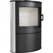 Печь-камин Kratki KOZA/AB/S/2/KAFEL/KREM (сталь, кафель кремовый)