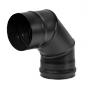Колено BLACK (AISI 430/0,8мм) 90* 3-х секц.