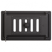 Дверка ДПК (Р) поддувальная крашенная черная 250х140 (ДП-2А)