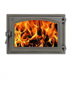 Дверка ВЕЗУВИЙ каминная 230  (Бронза)