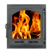 Дверка ДТГ-8АС (Р) топочная герметичная Онего крашенная 290х325 (без стекла)