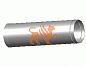 Труба Моно L=1000 мм, d=120 мм, t=1 мм, нерж. 321