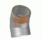 Отвод Термо 45º, d=120 мм, D=200 мм, t=1 мм, нерж. 321/430