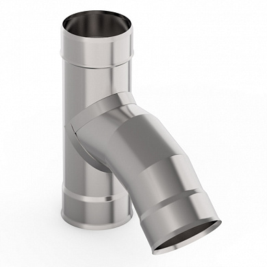  Тройник 45° d-250 мм, t-1 мм, Нерж. 439