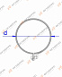 Хомут d=260 мм, t=0,5 мм, Оцинкованная сталь