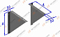 Косынки, t=1,5 мм, d=310 мм, A=410 мм. нерж. 430